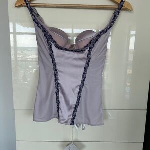 La Perla Lavender Camisole with Floral Lace